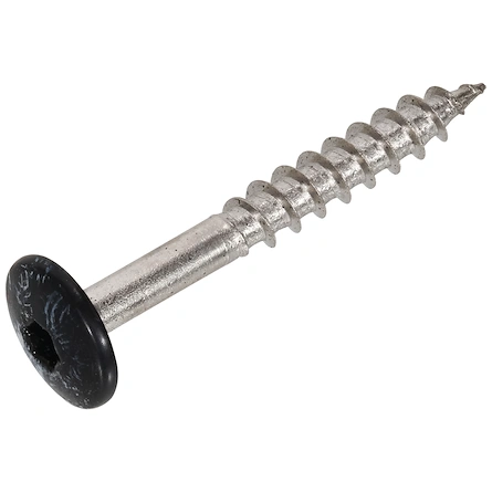 HPL Schroef 4.8x38 Grafietzwart RAL9011 RVS-A2 TX20 (100)