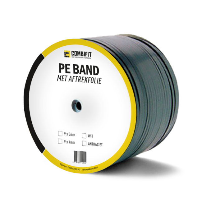 Combifit PE band haspel 9x4mm wit Combifit PE band haspel 9x4mm wit