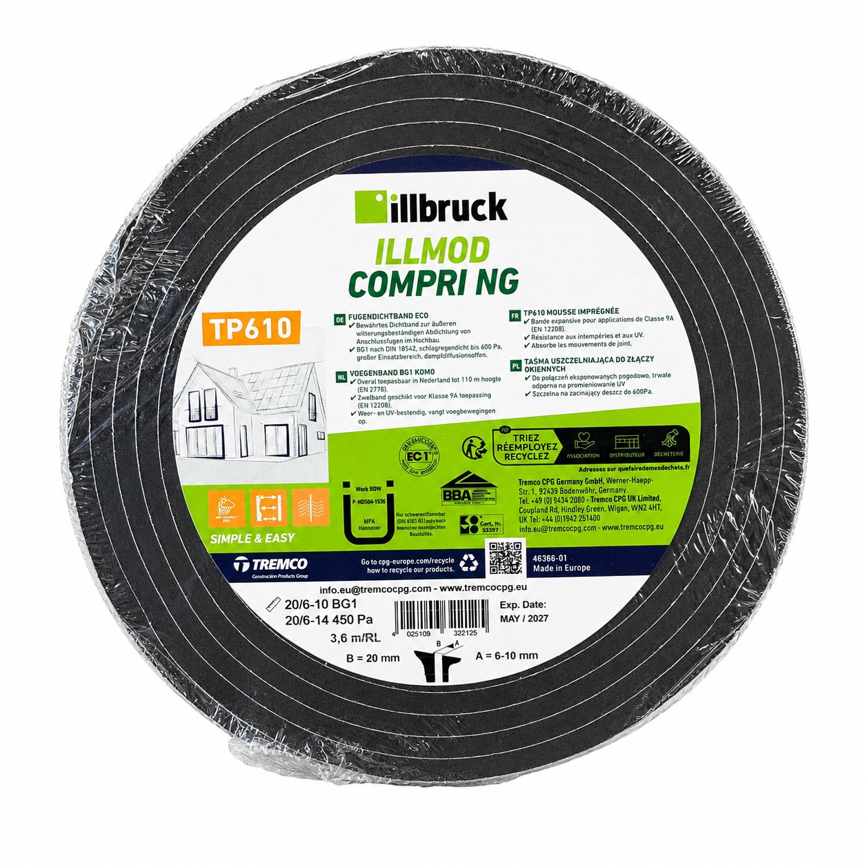 Illbruck TP610 Illmod Compri 10/2mm