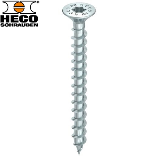 HECO TOPIX-Plus Spaanplaatschr. 5X60 verzinkt TX-20 platkop (200)