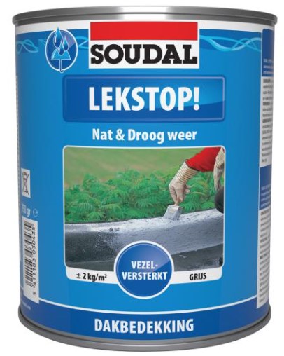 Soudal Lekstop Dakcoating Grijs 750g Soudal Lekstop Dakcoating Grijs 750g