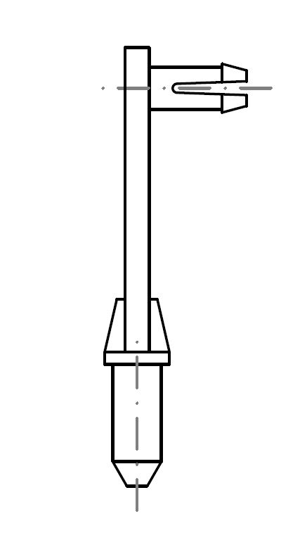 Stangclip zwart