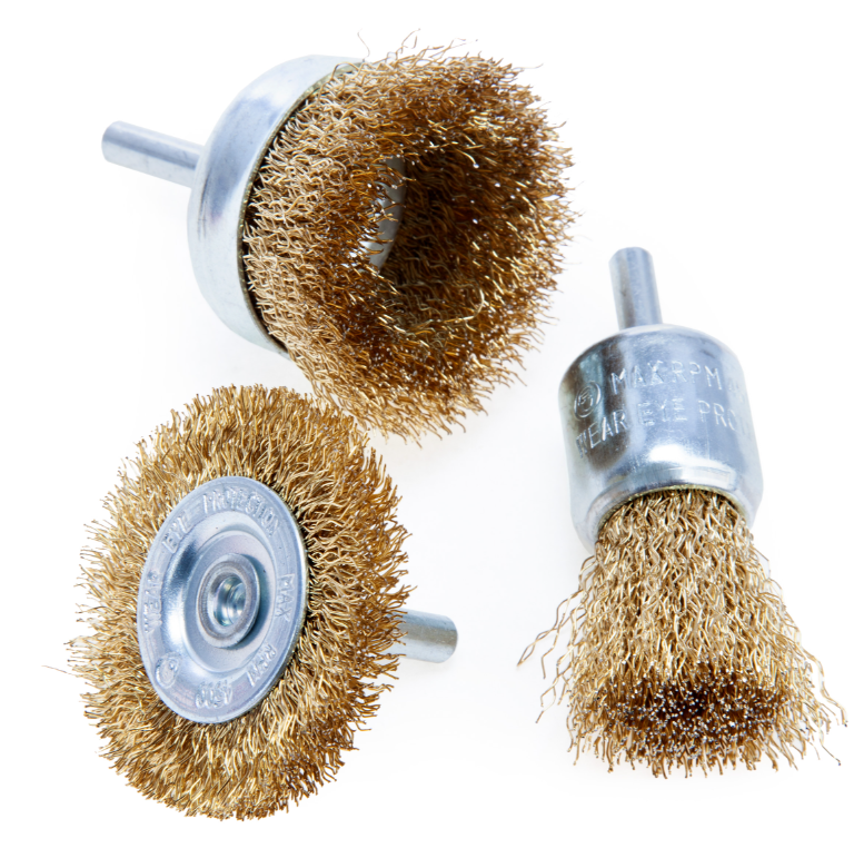 Abracs 3-Piece Steel Brush Set  Abracs 3-Piece Steel Brush Set