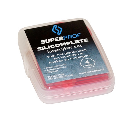 Super Prof Kitstrijker set Silicomplete 4 delig Super Prof Kitstrijker set Silicomplete 4 delig