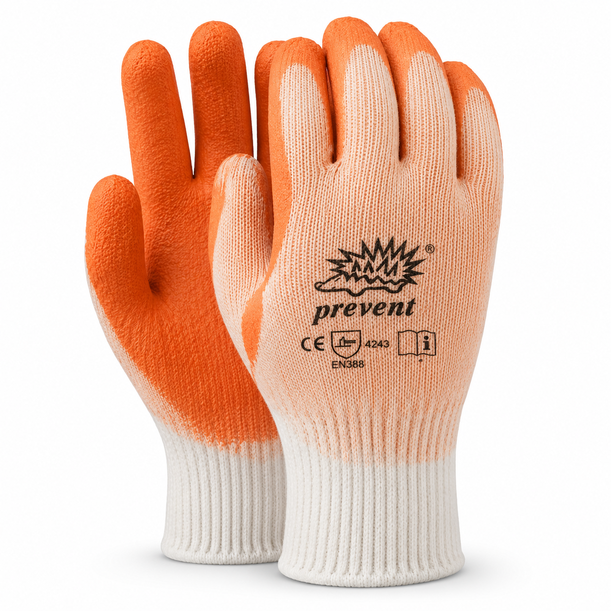 Prevent handschoen R-903 met latex coating maat 9 / L