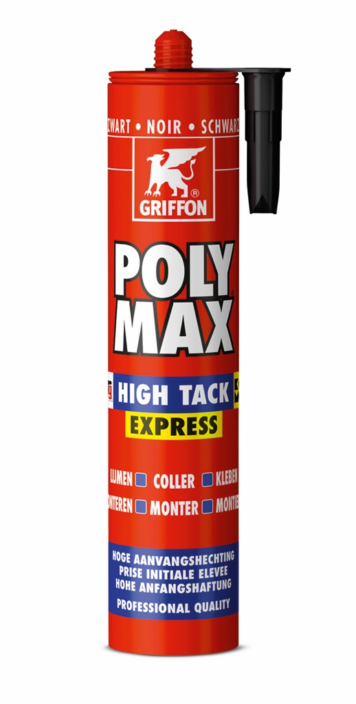 Griffon Poly Max High Tack Express 435 gram Zwart