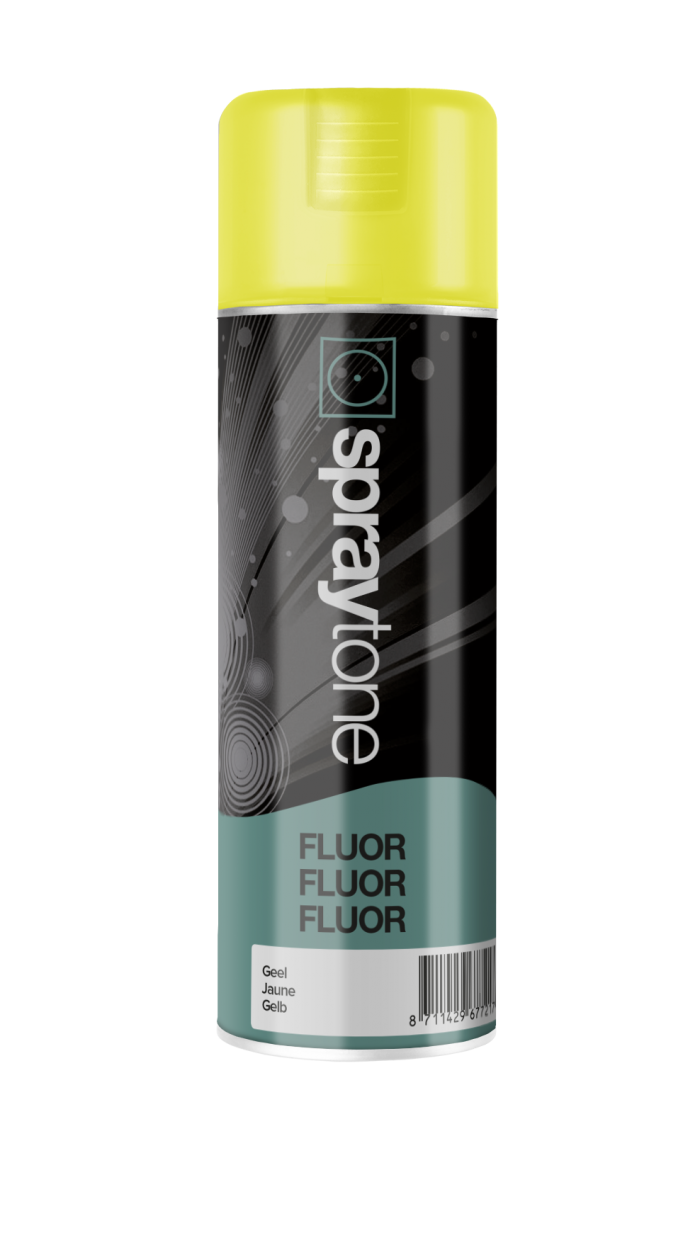 Spraytone Spuitbus Fluor Geel 400ml