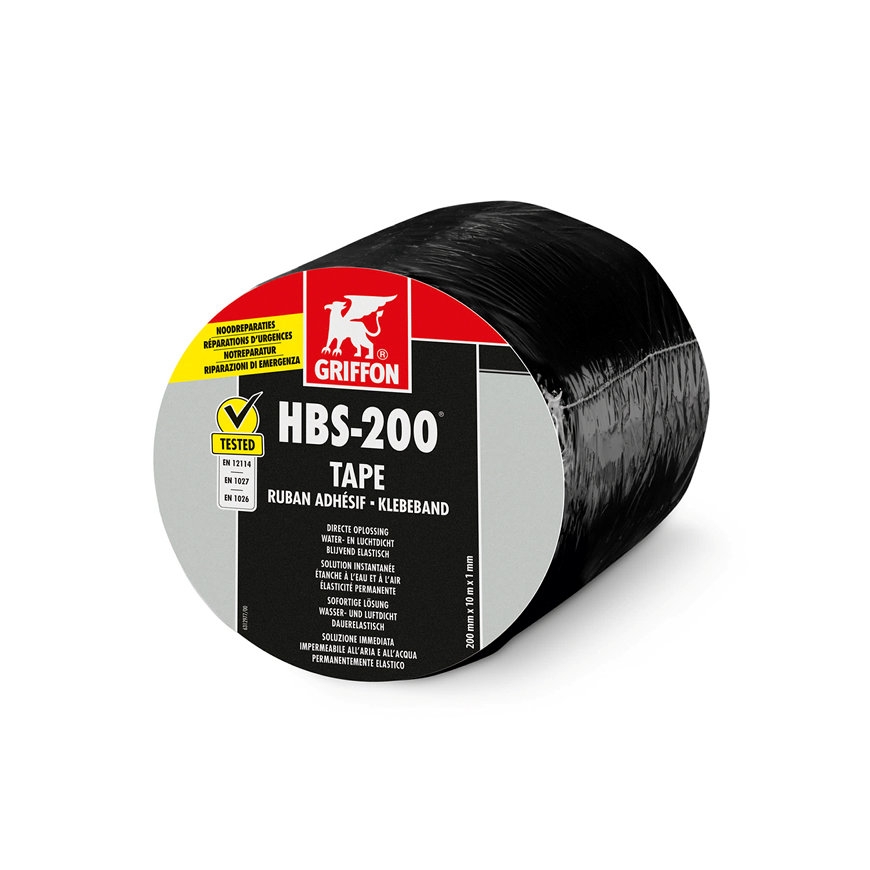 Griffon HBS-200 Tape 20 cm x 10 m zwart