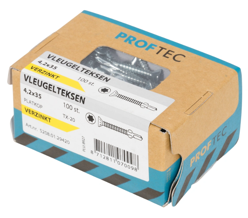 Afstandschroef 6.0x60 Verzinkt TX25 Proftec (50)