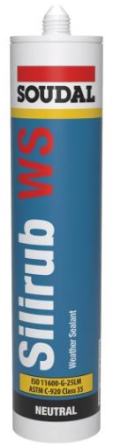 Soudal Silirub WS Zwart 300ml