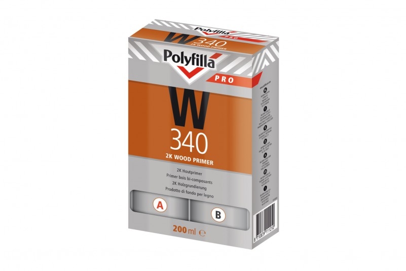 PolyFilla Pro W340 2K Wood Primer Set 200 ml (2x100 ml)
