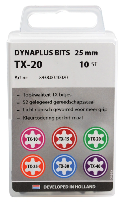 Dynaplus Schroefbit 25MM PZ-1 Grijs (10)