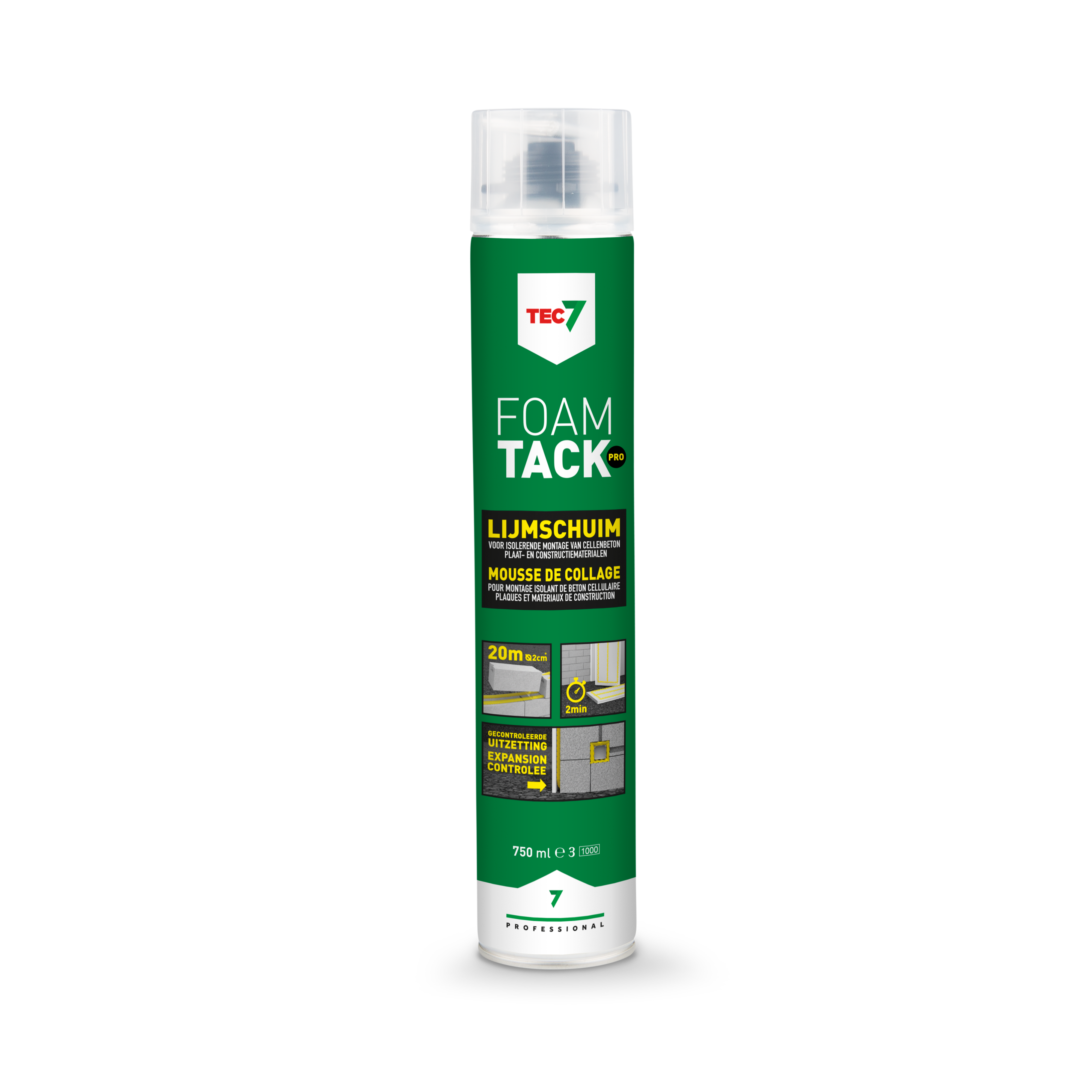 Tec7 FoamTack Pro Pistoolschuim 750ml