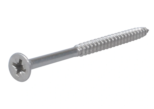 Spaanplaatschroef 4.0X60/35 RVS-A2 PZ-2 Platkop (200x) Hoenderdaal