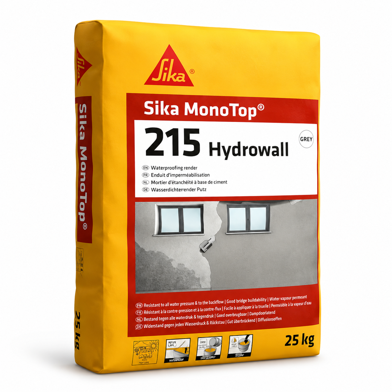 Sika MonoTop-215 Hydrowall 25kg - Grijs