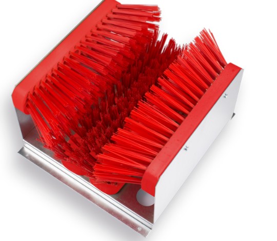 Solide Voetenveger gegalvaniseerd met 4 borstels Solide Voetenveger gegalvaniseerd met 4 borstels