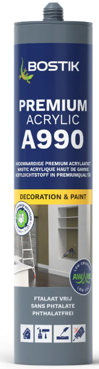 Bostik A990 Premium Acrylic Sealant 310ml