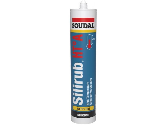 Soudal Silirub HT - A 300 ml Zwart Soudal Silirub HT - A 300 ml Zwart