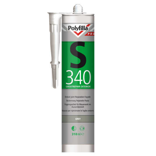 Polyfilla pro s340 exterior joint repair paste dark gray Polyfilla pro s340 exterior joint repair paste dark gray