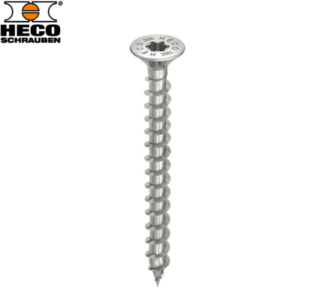 HECO TOPIX-Plus Spaanplaatschr. 4X40 RVS-A2  TX-20 platkop (200)