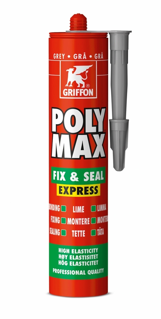 Griffon Poly Max Fix & Seal Express 425 gram Grijs