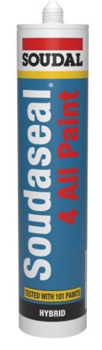 Soudal Soudaseal 4 All Paint Puur wit Ral 9010 300 ml
