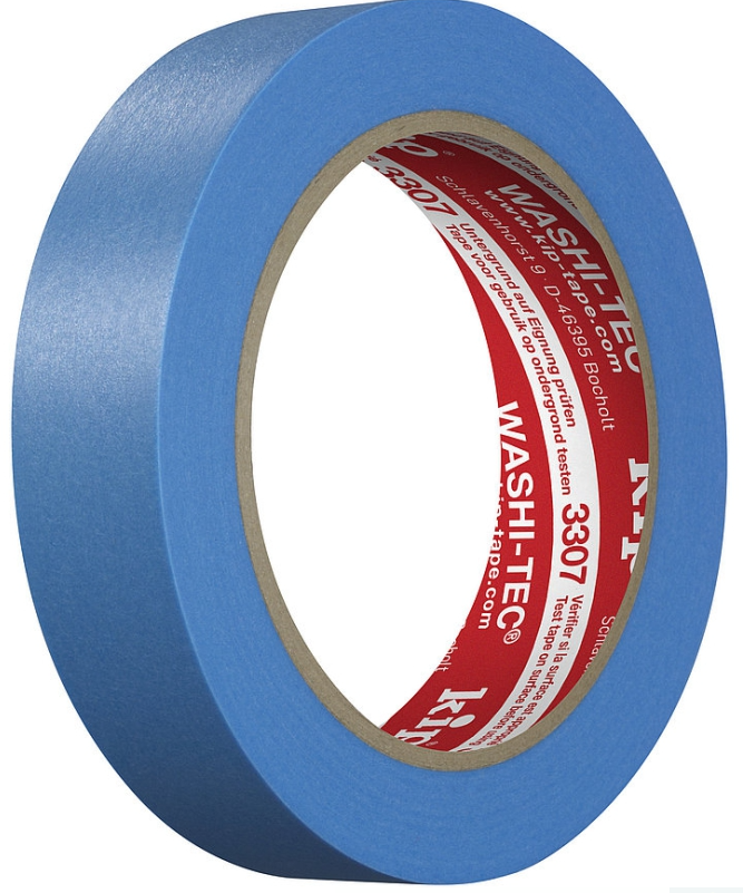 Kip 3307 FineLine tape Washi-Tec (Outdoor - Blue) 24mm x 50m
