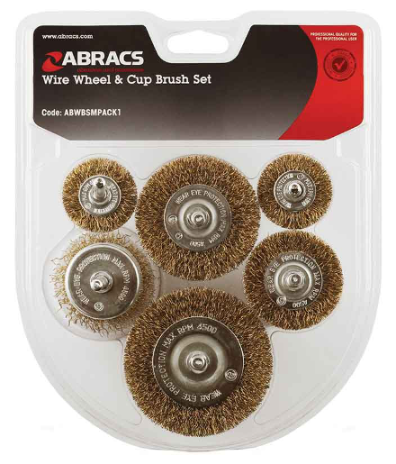 Abracs 6-Piece Steel Brush Set