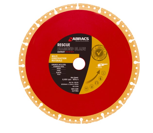 Abracs Rescue diamond saw blade 125 x 2.2 x 22mm