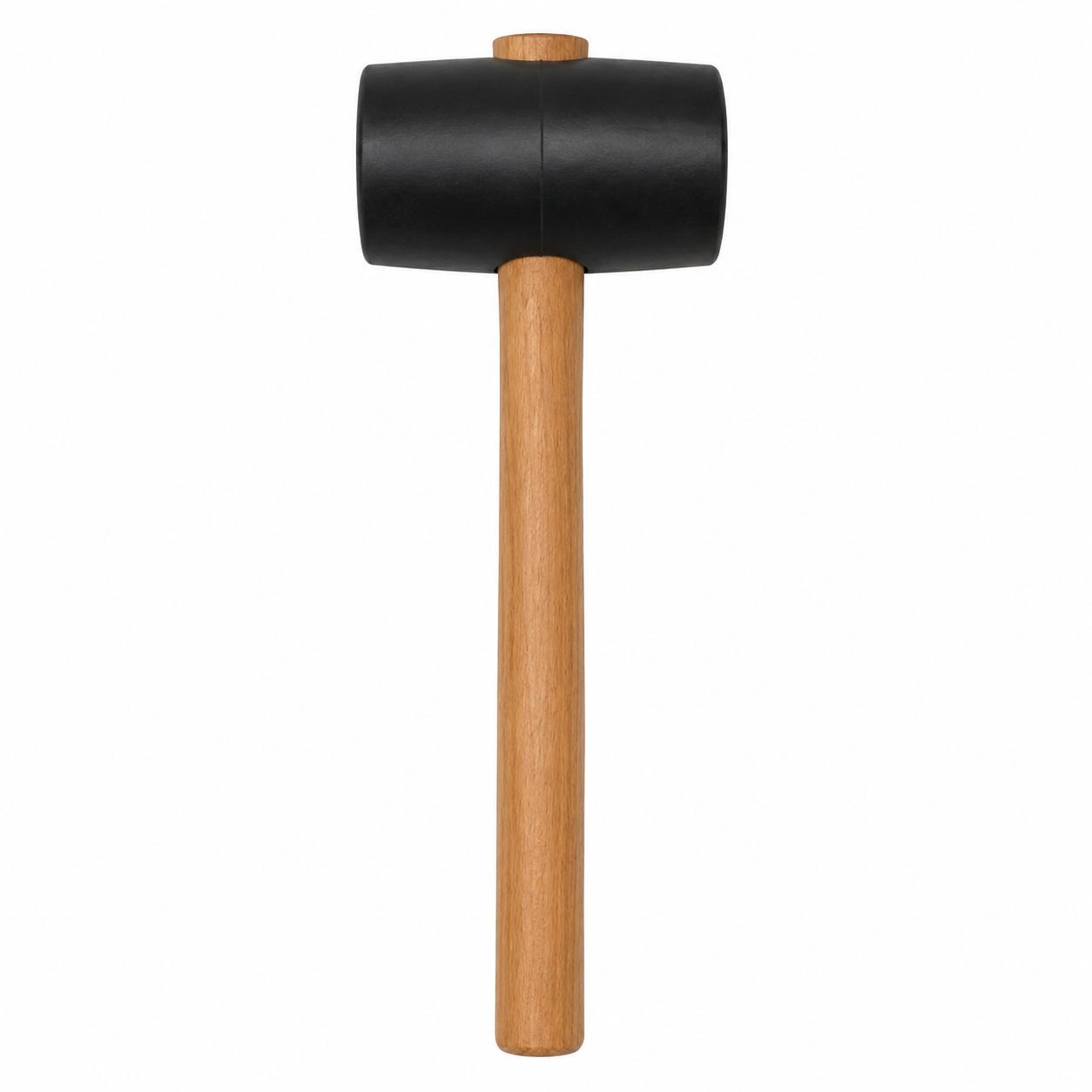 Super Prof Rubber Hamer vlak Ø90 mm Zwart