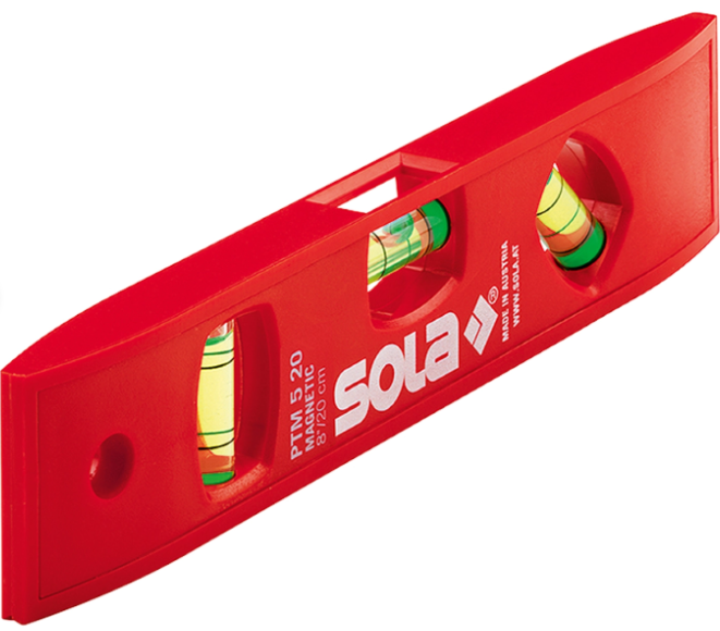 Sola Torpedo level + Magnetic strip PTM 5 Plastic - 20cm