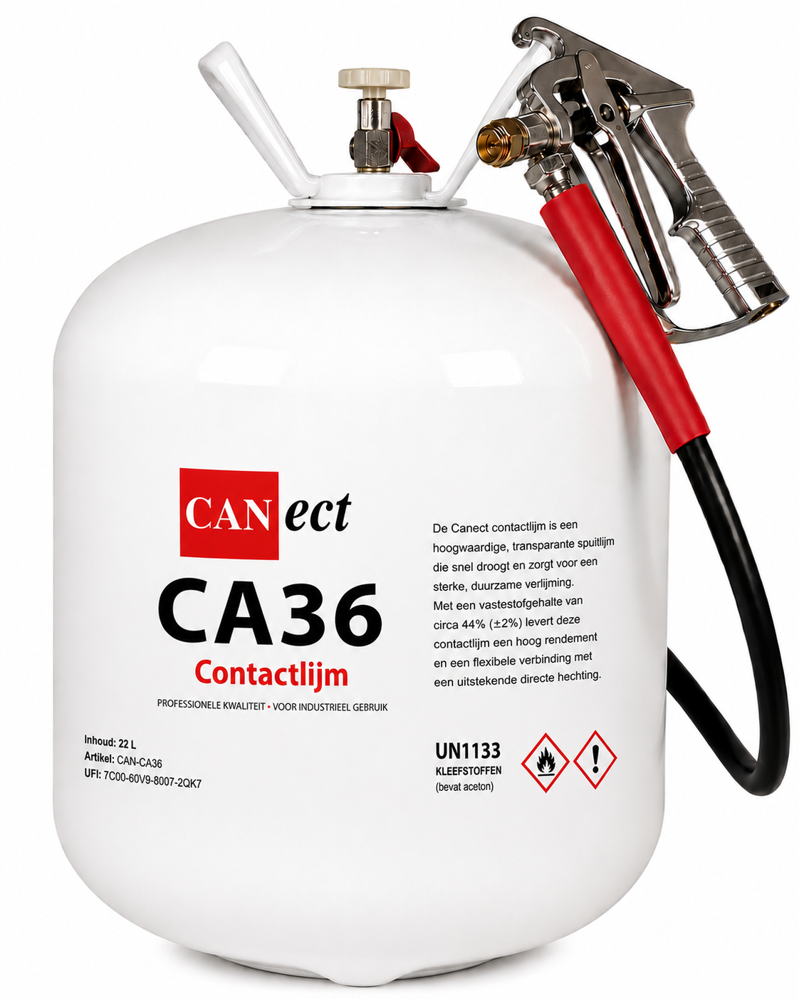 Canect Contactlijm CA36 stalen vat 22 L