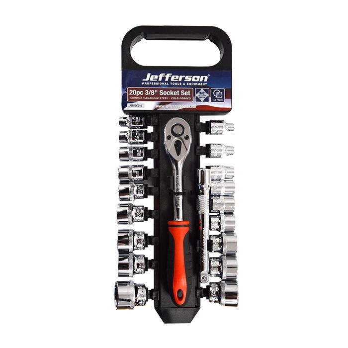 Jefferson 20-delige 3/8"  doppenset