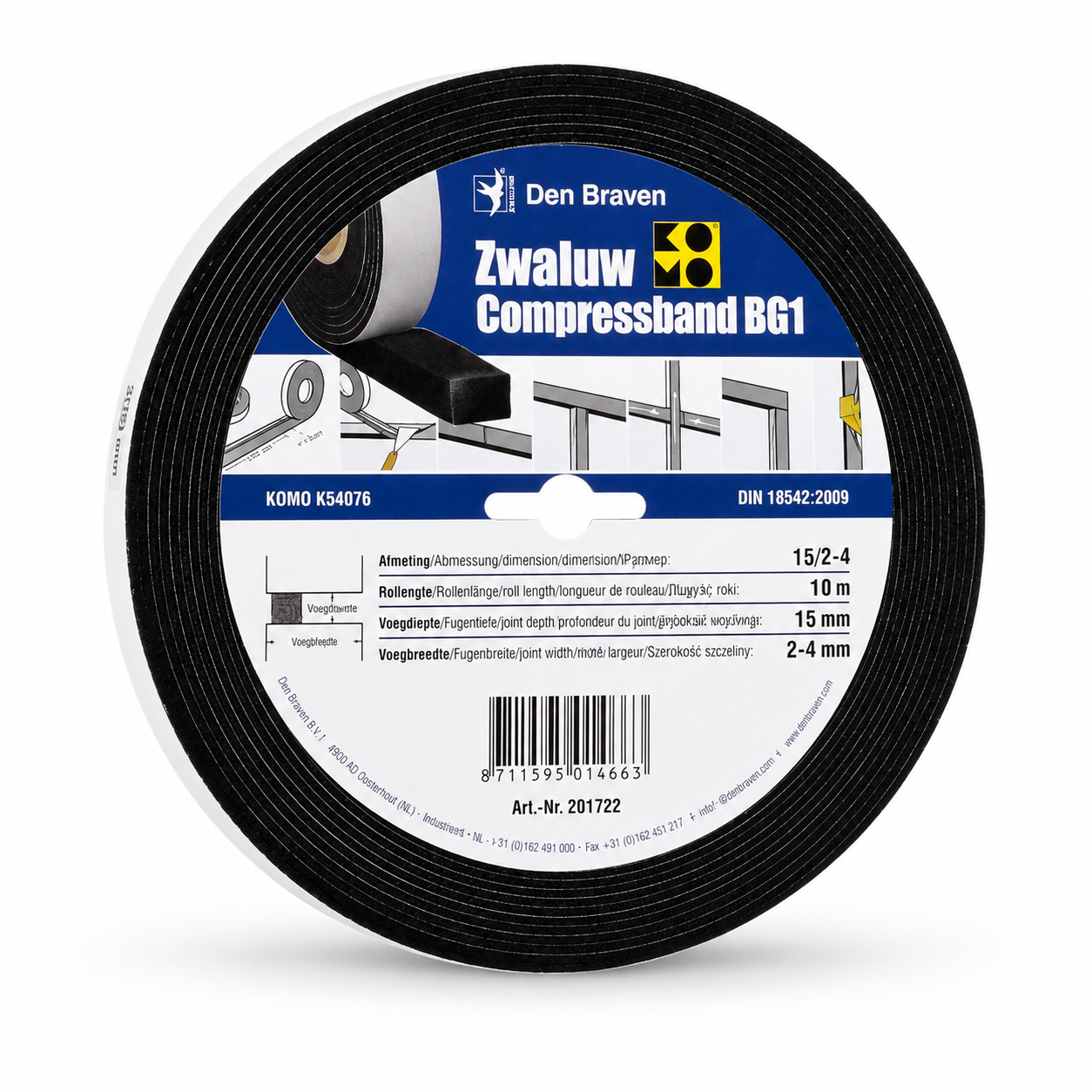 Zwaluw Compress Band BG 1 Doos 15/3 (Inhoud: 20 x 10mm)