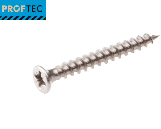 Spaanplaatschroef 5.0X50 RVS-A2 PZ-2 Platkop (200x) Proftec