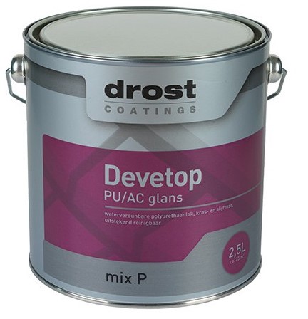 Drost Devetop Pu/Ac Noblesse Glans 2,5 ltr RAL9010