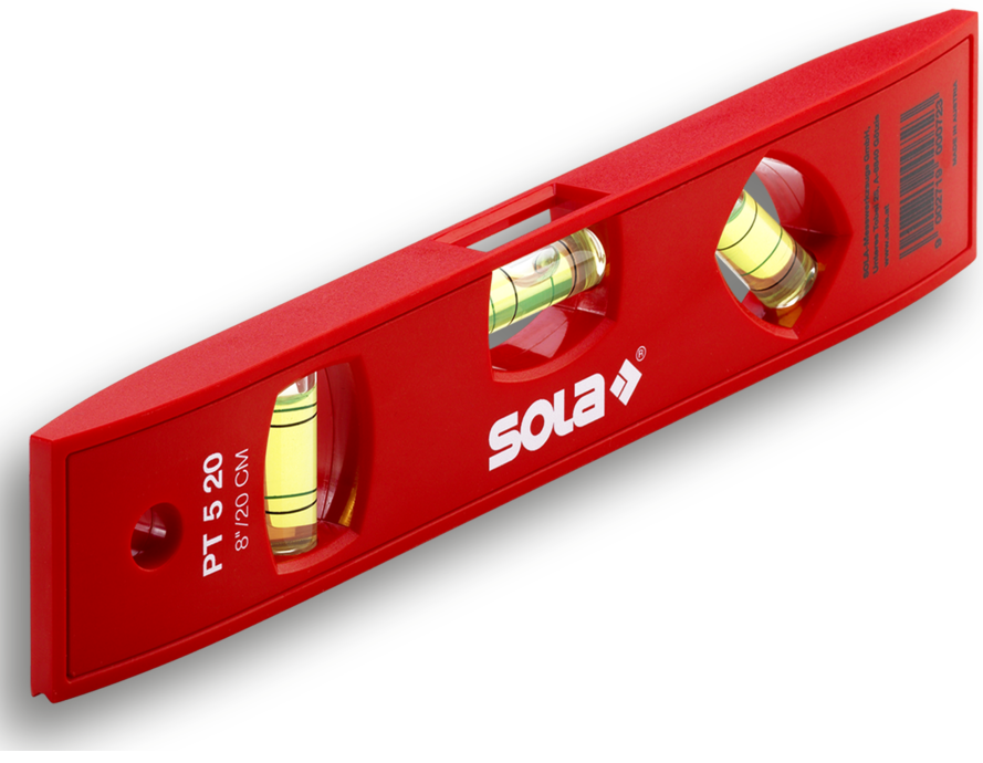 Sola Torpedo Spirit Level PT 5 Plastic - 20 cm