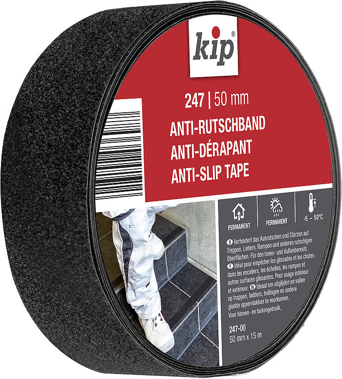 Kip 247 Anti-Slip Tape 50mm x 15m Zwart