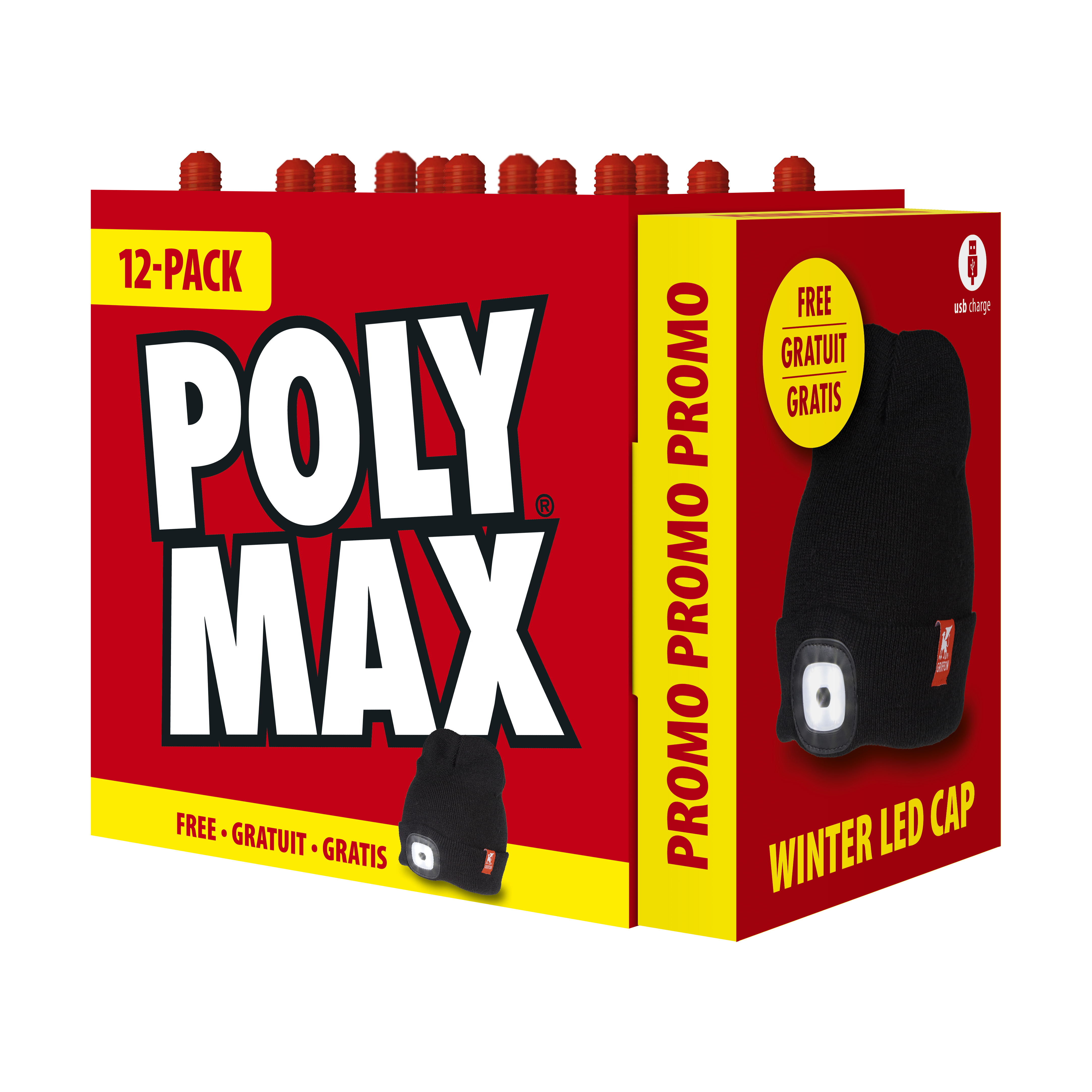 Griffon 12-pack Actie Poly Max High Tack Express Wit