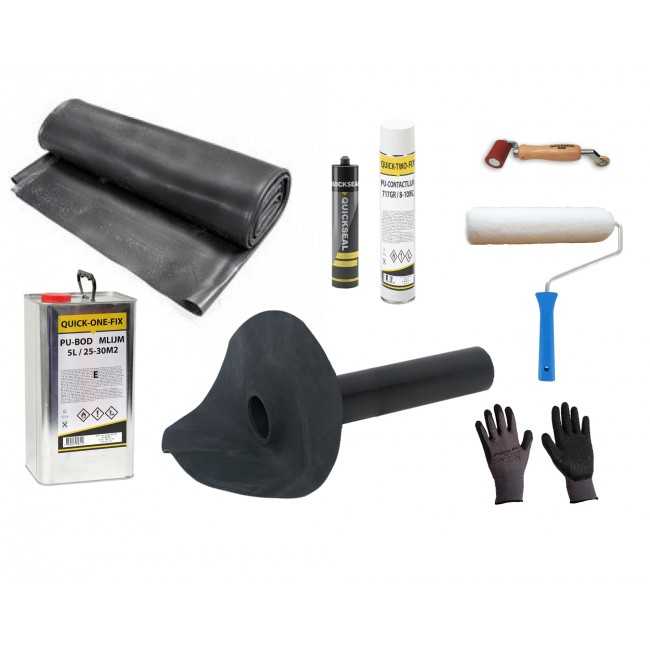 EPDM DAKPAKKET 1,2mm LUXE 4,5x1m EPDM DAKPAKKET 1,2mm LUXE 4,5x1m