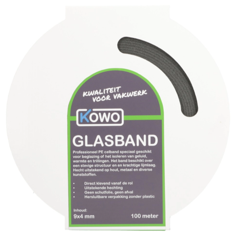 Kowo Celband Sleeve 9x4 mm 10 m Zwart Kowo Celband Sleeve 9x4 mm 10 m Zwart