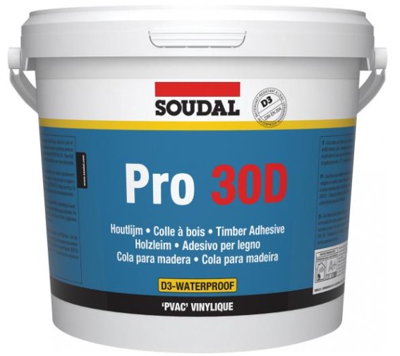 Soudal Pro 30D Houtlijm (Watervast) 5kg