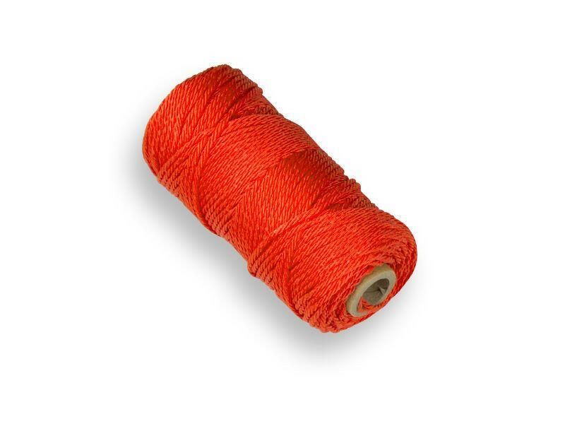  Uitzetkoord oranje 50 mtr (draadpennen)