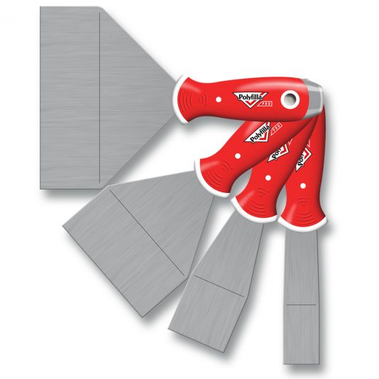 PolyFilla Pro T400 Set 4 Stainless Steel Modeling Knives (3,5,10,15) PolyFilla Pro T400 Set 4 Stainless Steel Modeling Knives (3,5,10,15)