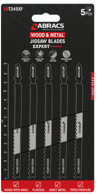 Abracs Decoupeerzaag BIM Tandafstand 2-4,5 mm Hout & Metaal T345XF (5 stuks) Abracs Decoupeerzaag BIM Tandafstand 2-4,5 mm Hout & Metaal T345XF (5 stuks)