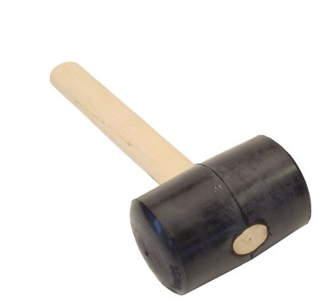 Super Prof Rubber Hammer No. 8 Black Soft