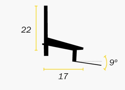 LU G1      Geanodiseerd  6 mtr (2x3mtr)