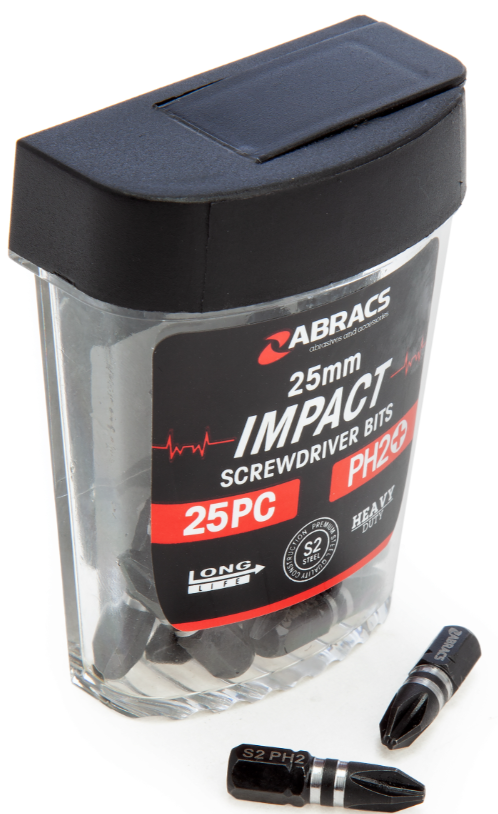 Abracs Impact Schroefbit 25mm - PH2 (25 stuks)