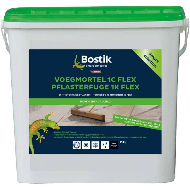 Bostik Joint Mortar 1C Flex 15kg Stone Grey