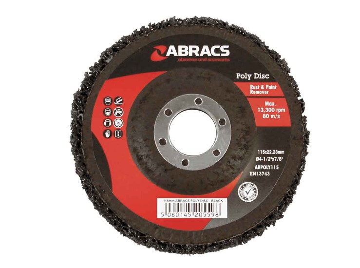 Abracs 115mm Poly disc - Black